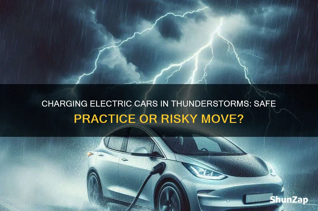 can you charge an electric car during a thunderstorm