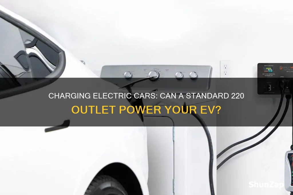 can you charge an electric car with a 220 outlet