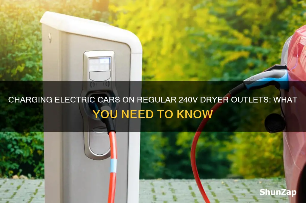 can you charge electric car on regular 240 drier outlet