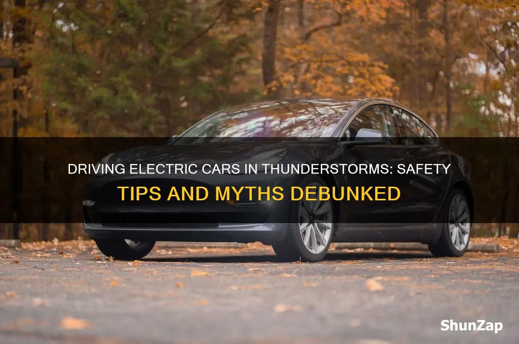 can you drive an electric car in a thunderstorm