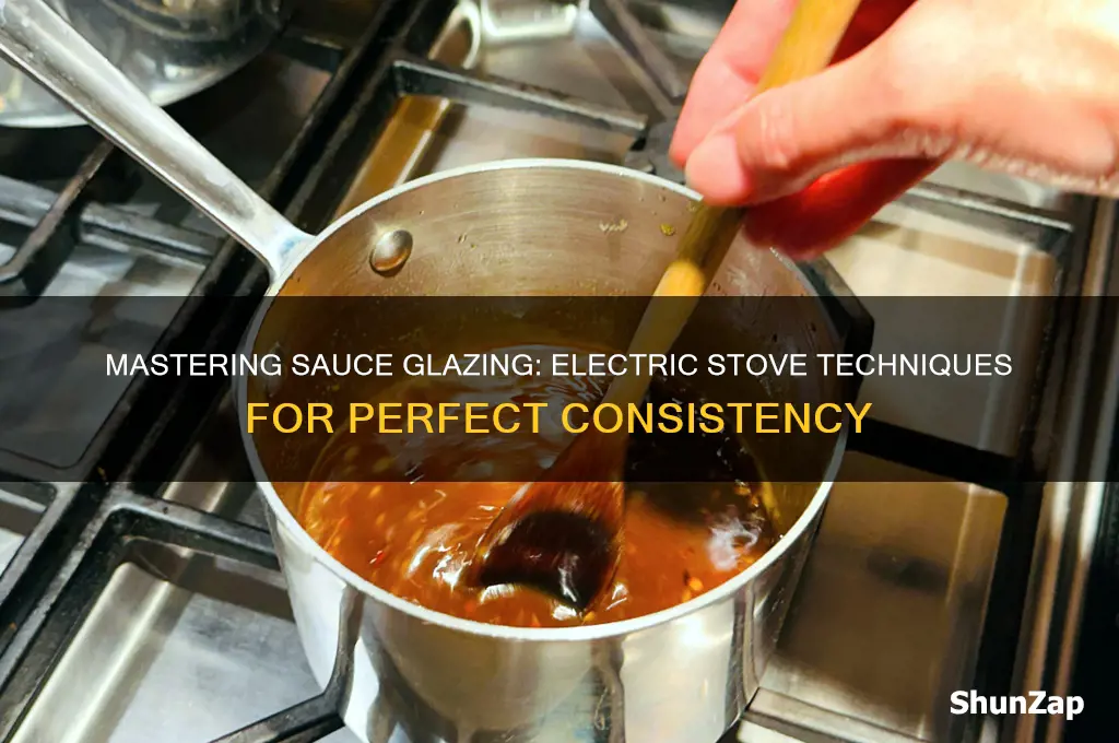 can you glaze sauces using electric stove