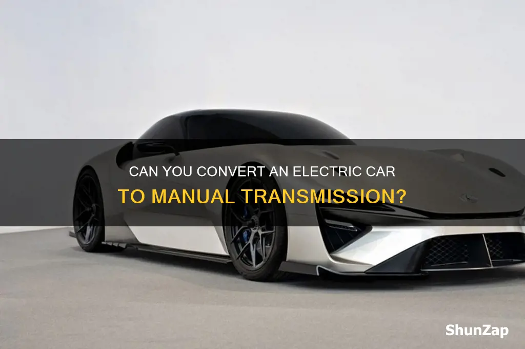 can you make an electric car manual