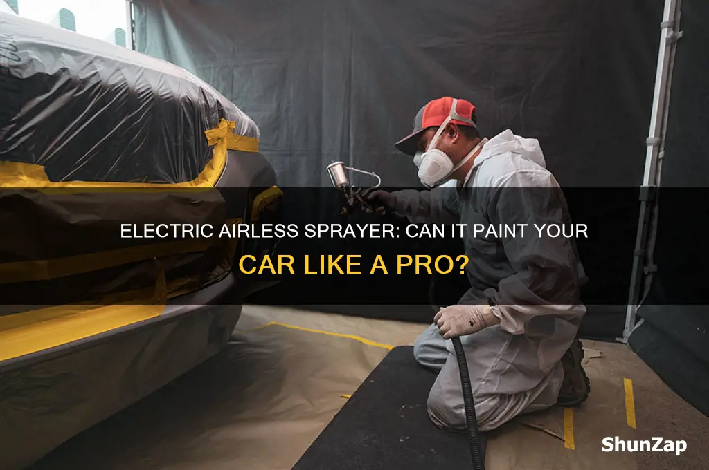 can you paint a car with a electric airless sprayer