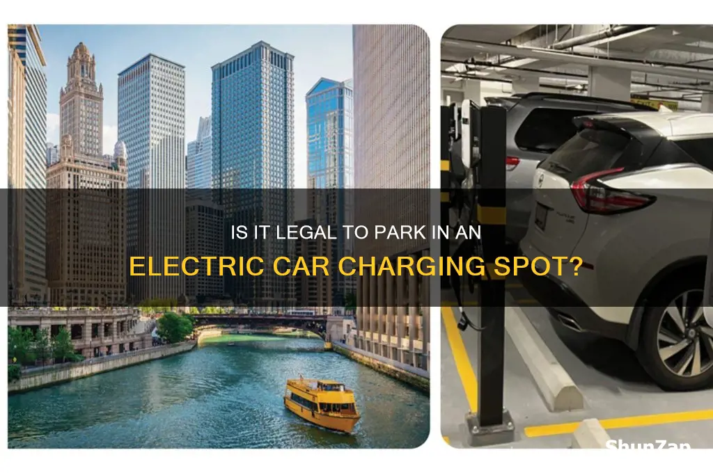 can you park in a electric car charging point