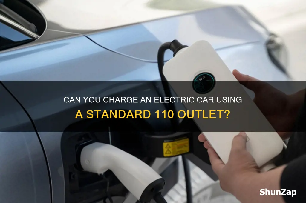 can you plug an electric car into a 110 outlet
