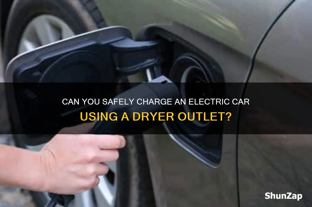can you plug an electric car into a dryer outlet