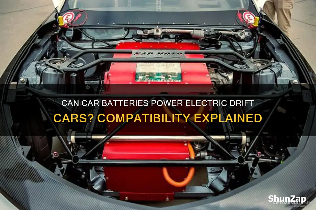 can you put a car battery on electric drift car