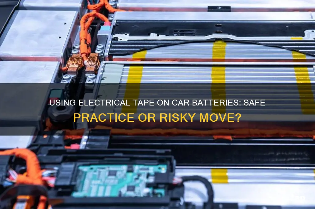 can you put electrical tape on a car battery