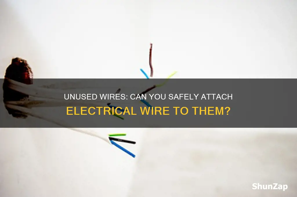 can you put electrical wire on wires not using