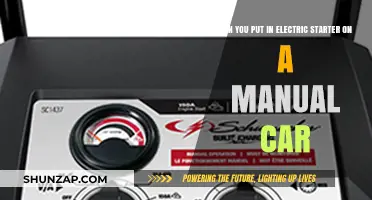 Can You Add an Electric Starter to a Manual Car?