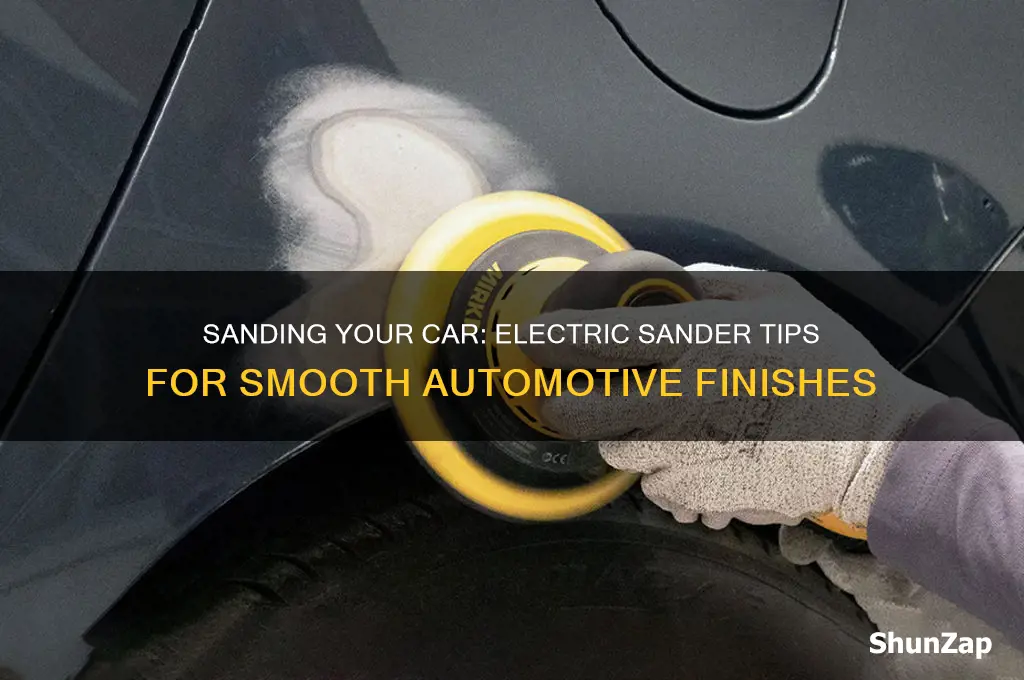 can you sand a car with an electric sander