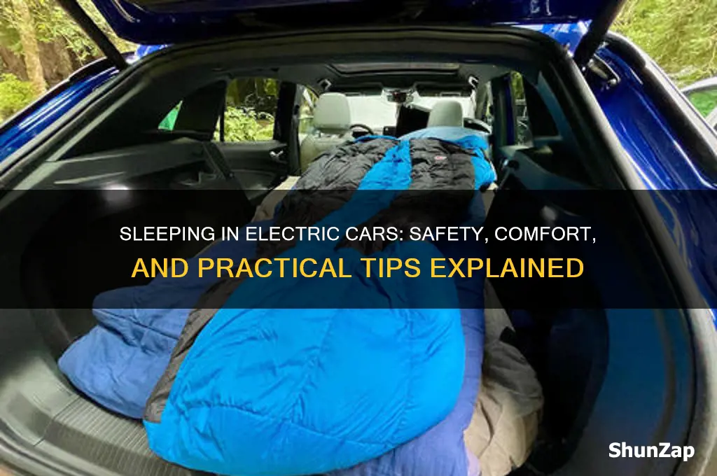 can you sleep in an electric car