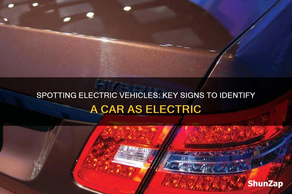 can you tell if a car is electric