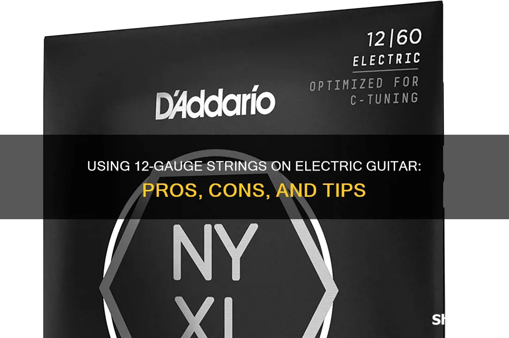 can you use 12 guage stings on electric guitar