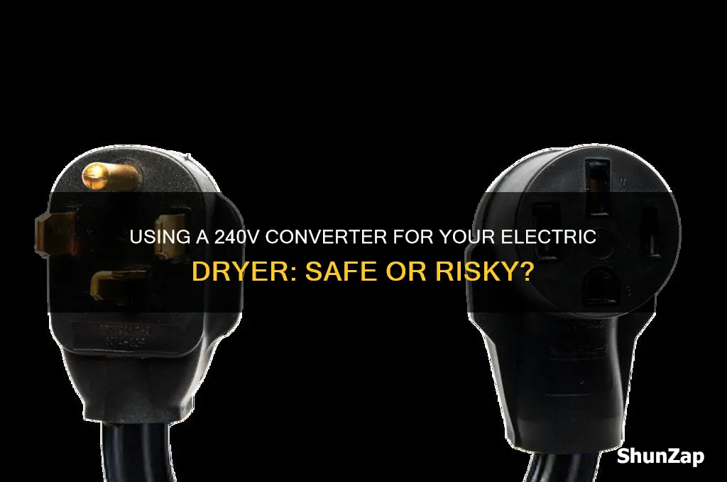 can you use a 240v converter for an electric dryer
