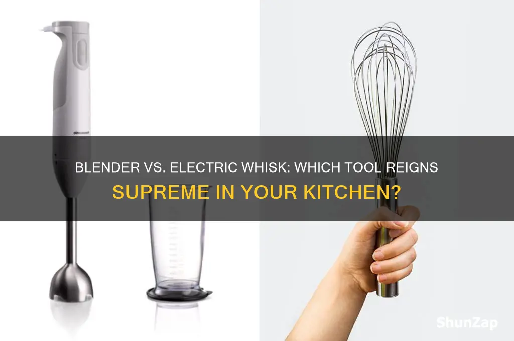 can you use a blender instead of an electric whisk