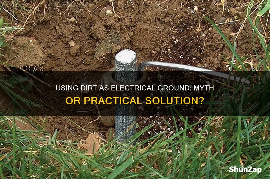 can you use a bucket of dirt as electrical ground