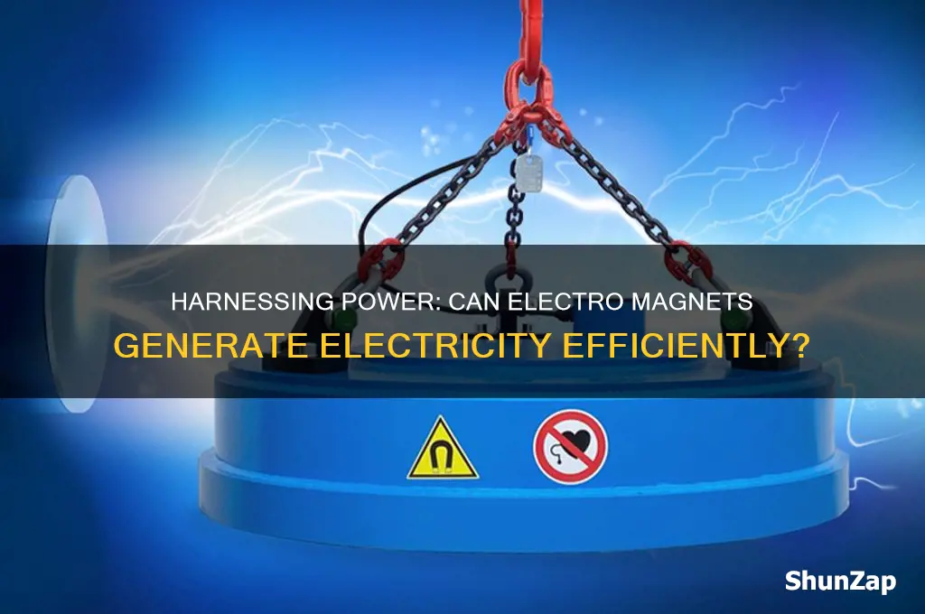 can you use a elctro magnet to generate electricity