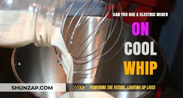 Using an Electric Mixer on Cool Whip: Tips and Best Practices