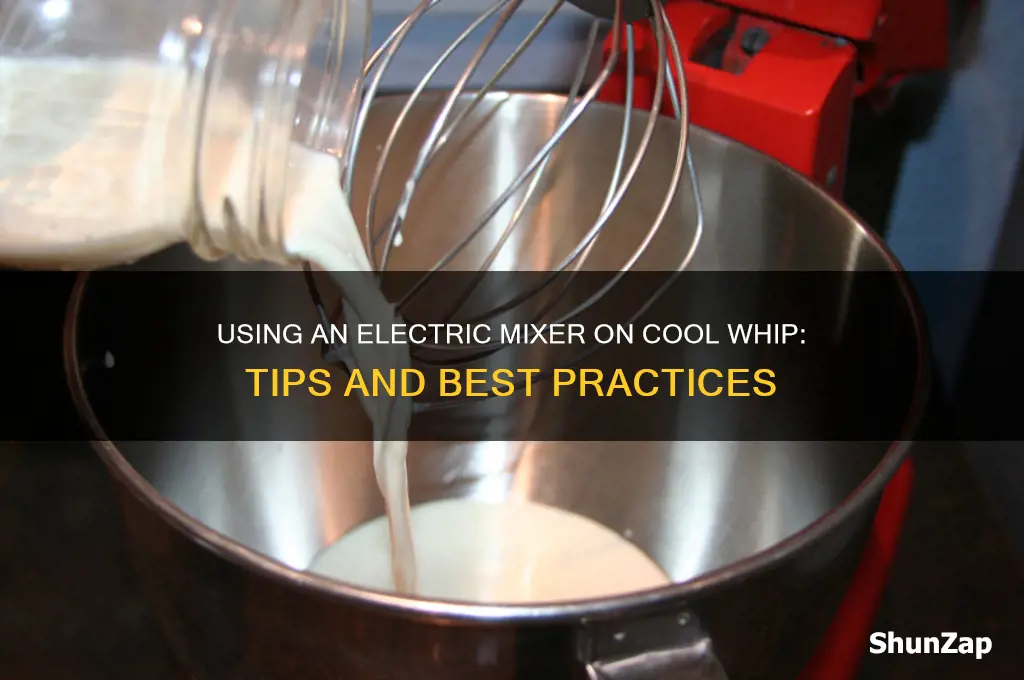 can you use a electric mixer on cool whip