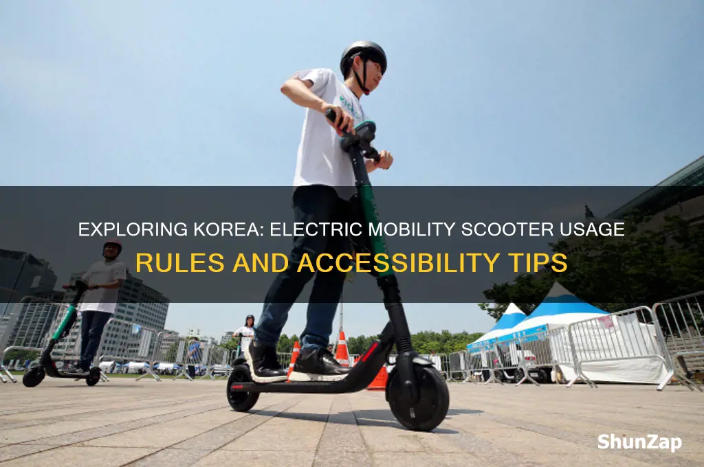 can you use a electric mobility scooter in korea