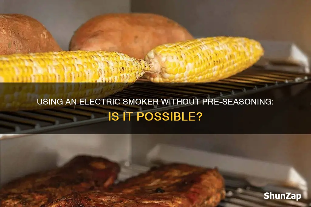 can you use a electric smoker without pre seasoning