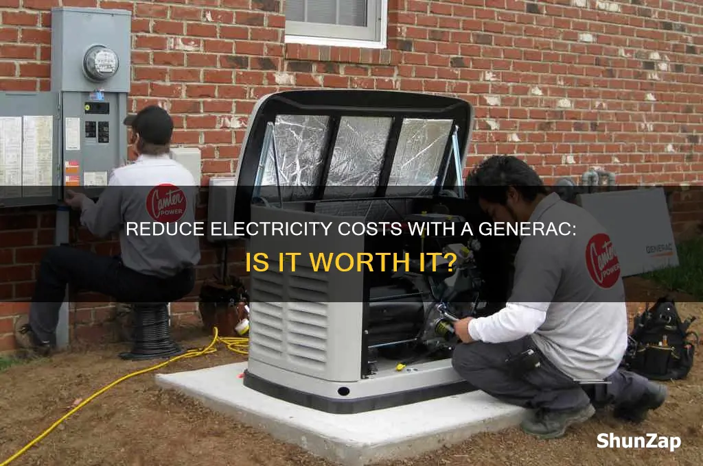 can you use a generac to reduce electricity costs