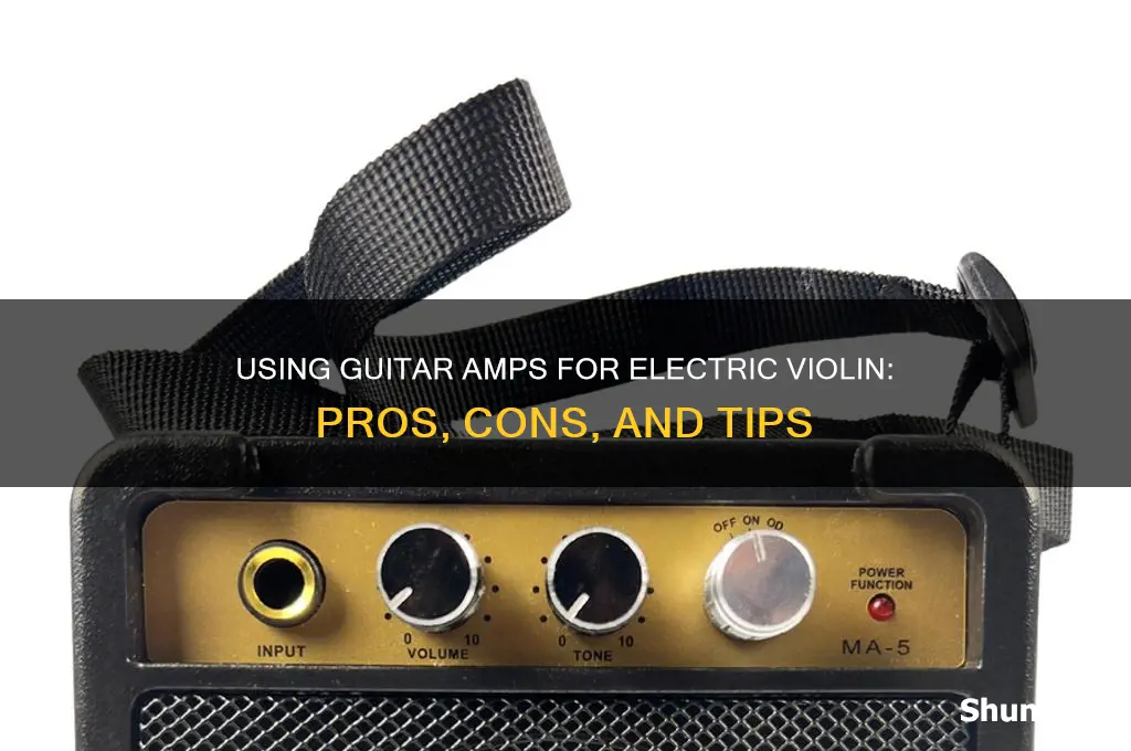 can you use a guitar amp for electric violin