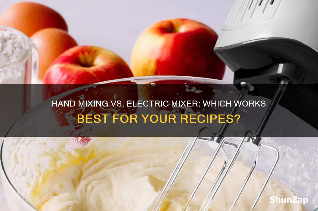 can you use a hands instead of an electric mixer