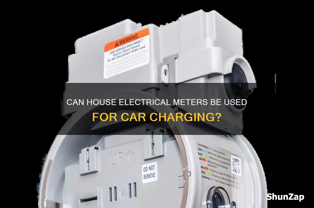 can you use a house electrical meter on car