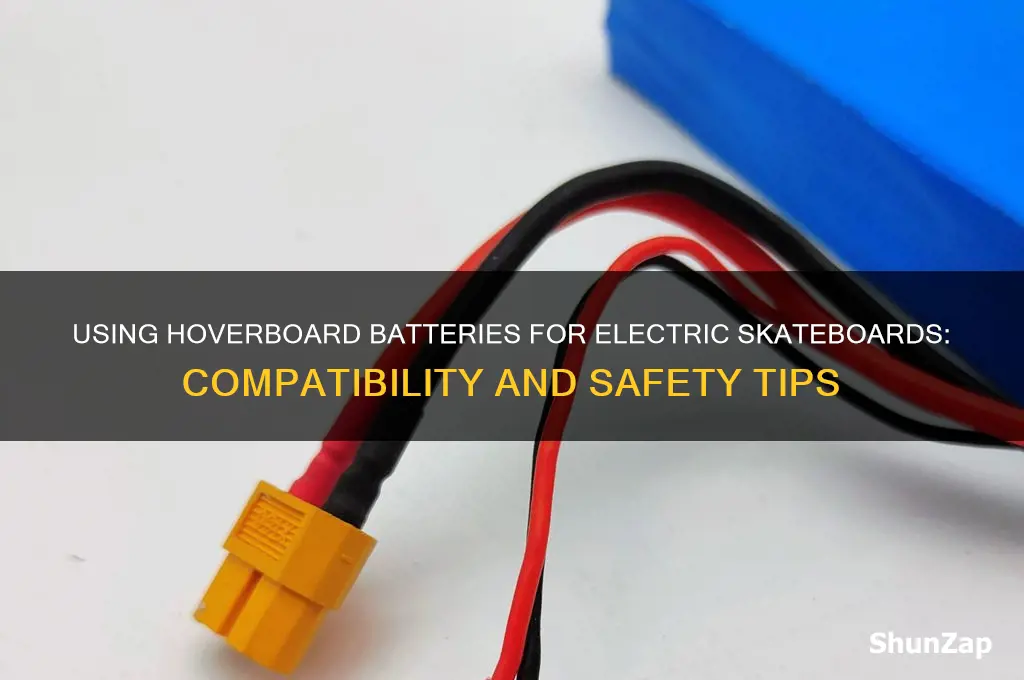 can you use a hoverboard battery for an electric skateboard