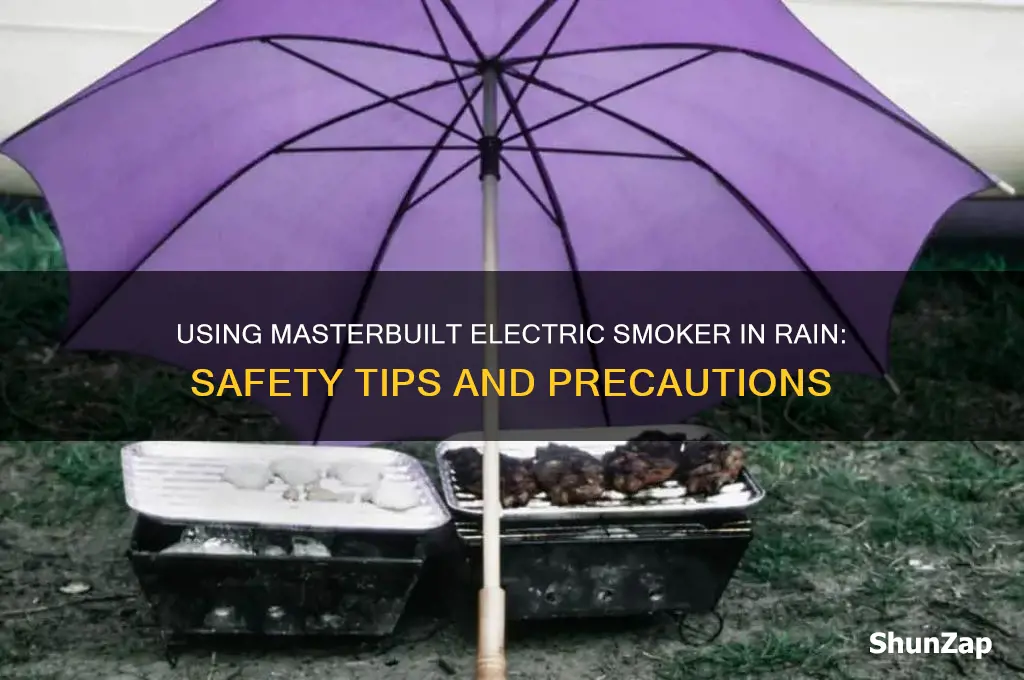 can you use a masterbuilt electric smoker in the rain