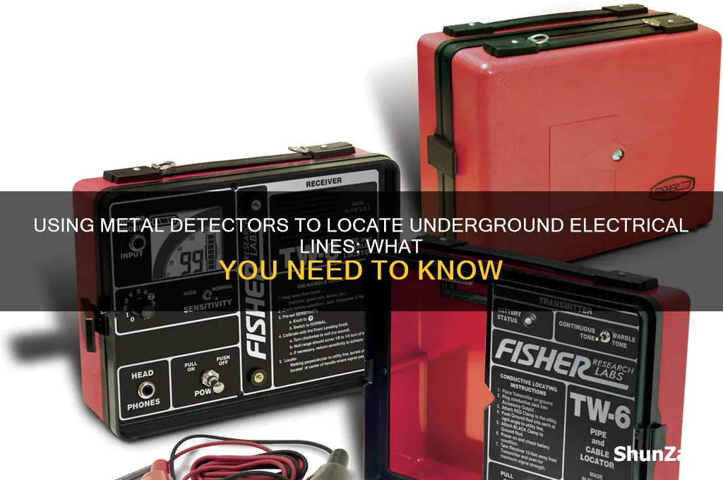 can you use a metal detector to find electrical lines