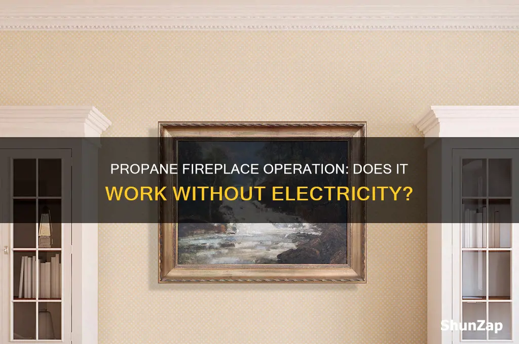 can you use a propane fireplace without electricity
