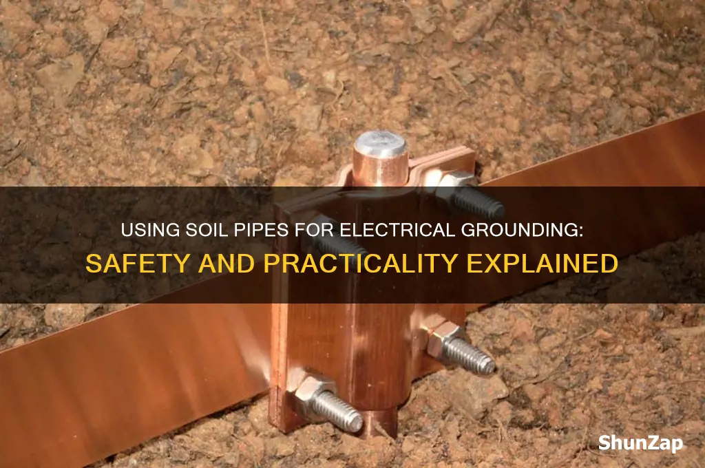 can you use a soil pipe to ground electrical