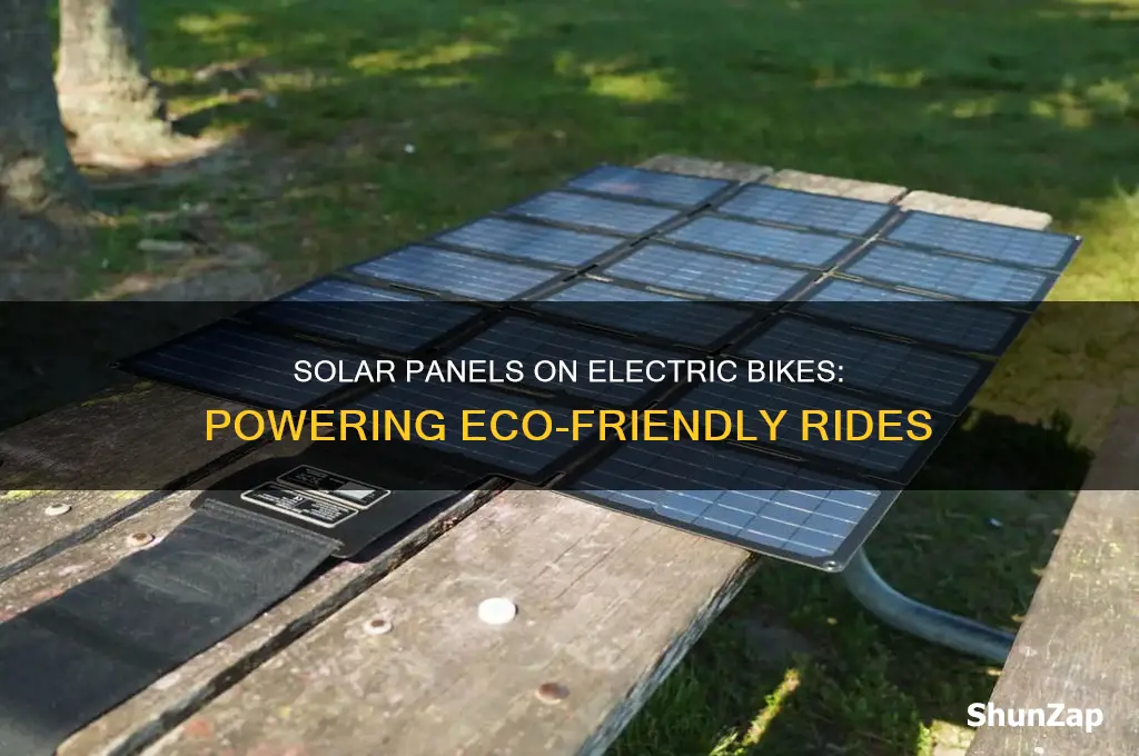can you use a solar panel on electric bikes