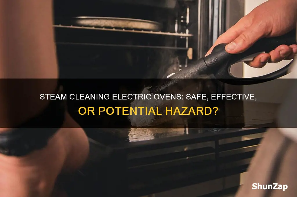 can you use a steam cleaner on an electric oven