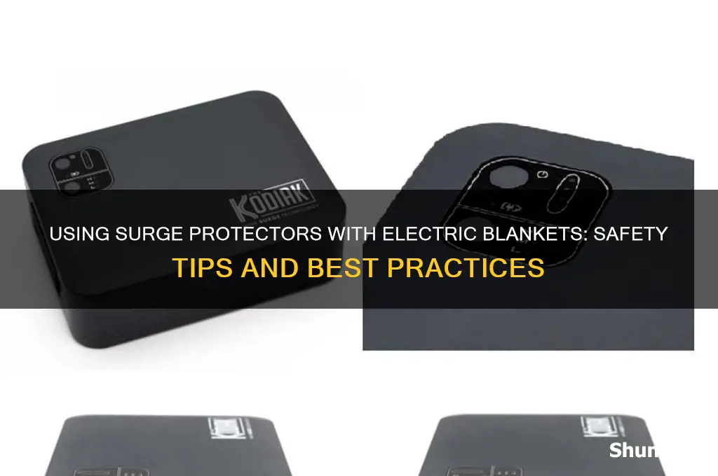 can you use a surge protector with an electric blanket