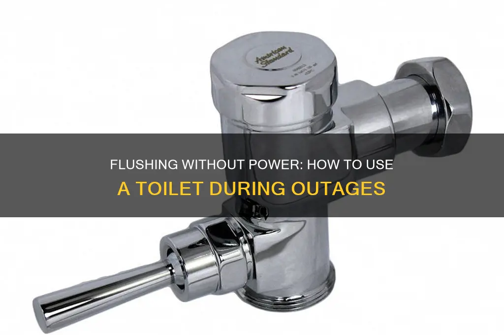 can you use a toilet without electricity