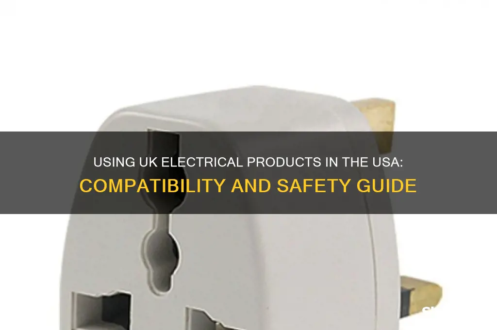 can you use a u k electrical product in usa
