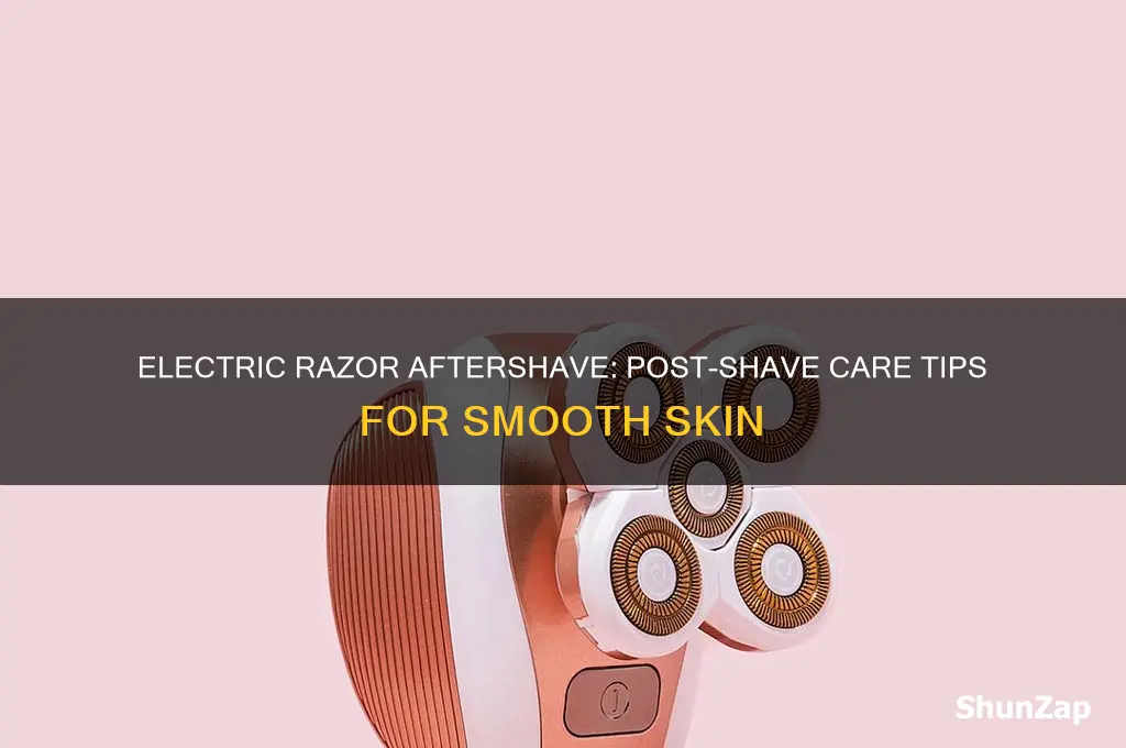 can you use aftershave after electric razor