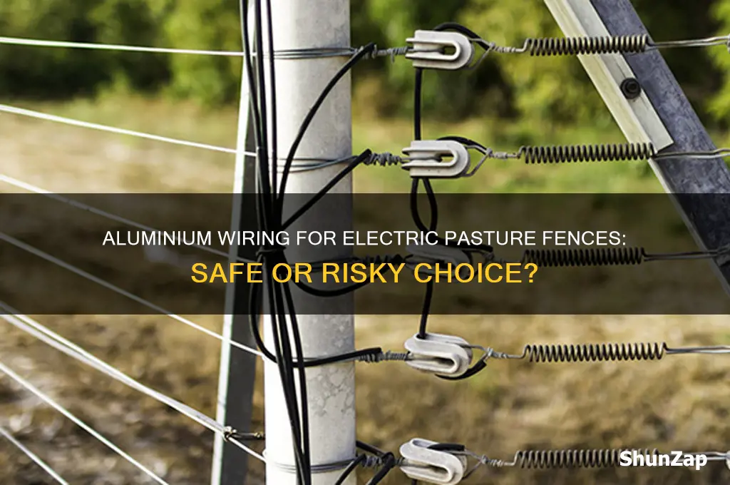 can you use aluminium wiring for an electric pasturefence