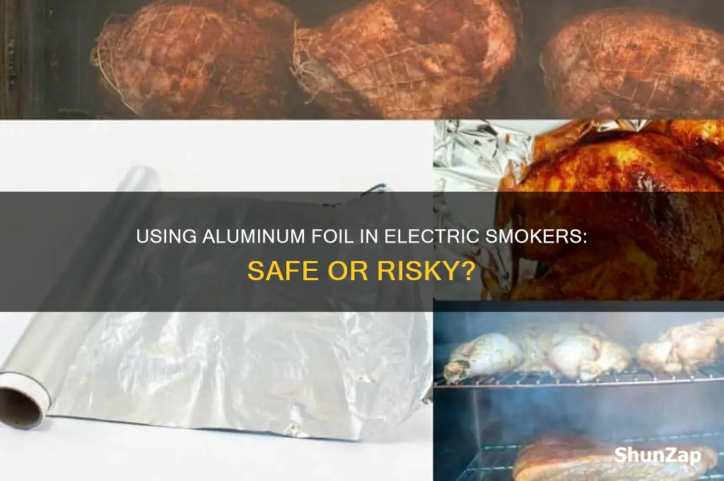 can you use aluminum foil in an electric smoker