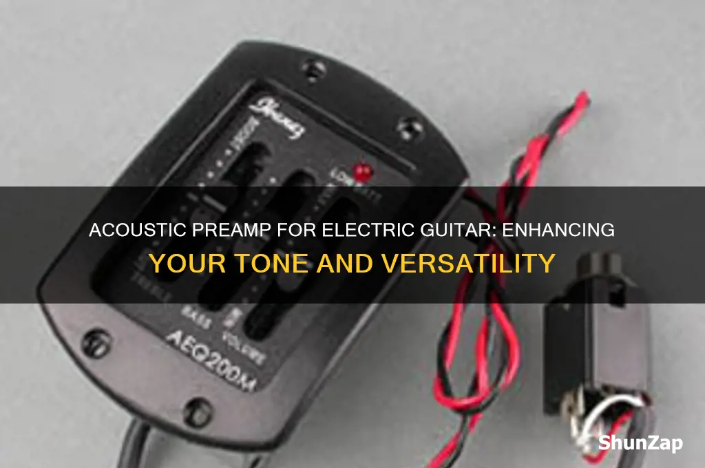 can you use an acoustic preamp with electric guitar