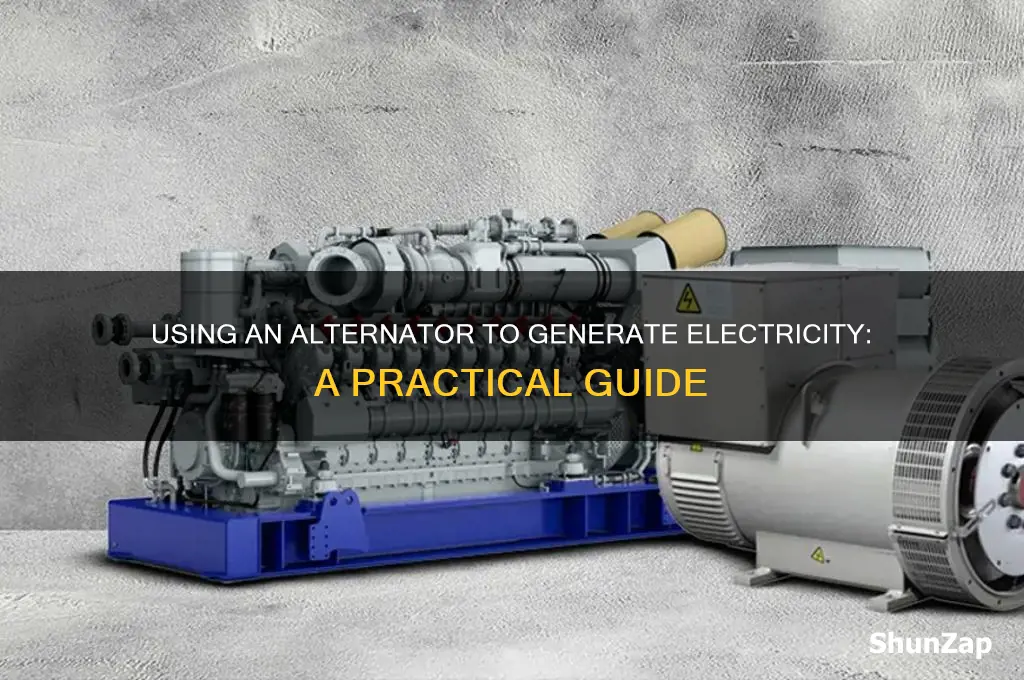 can you use an alternator to generate electricity