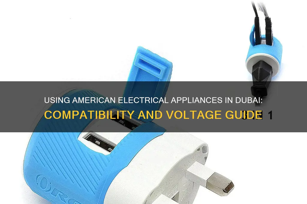 can you use an american electrical appliance in dubai