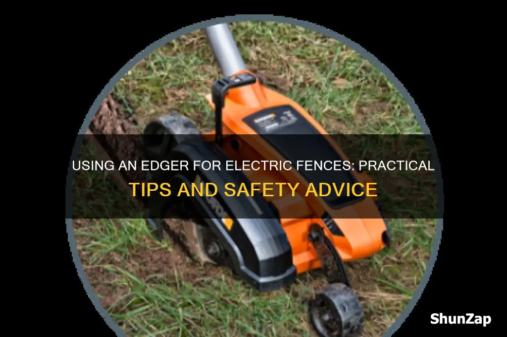 can you use an edger for an electric fence