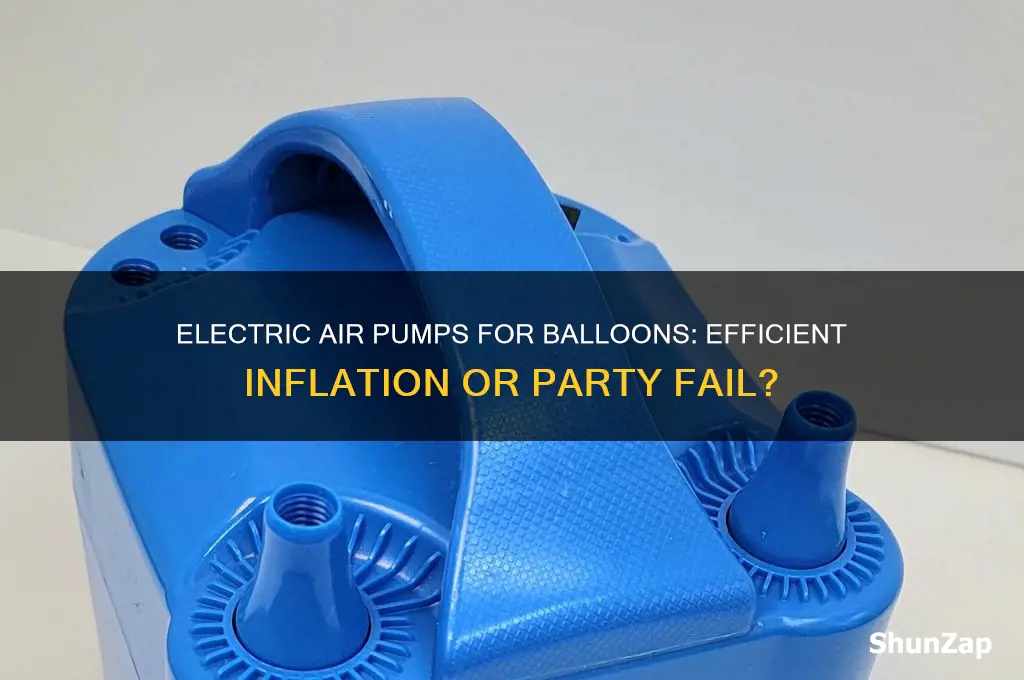 can you use an electric air pump for balloons