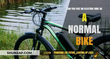 Electric Bike as Regular Ride: Can It Function Like a Normal Bike?