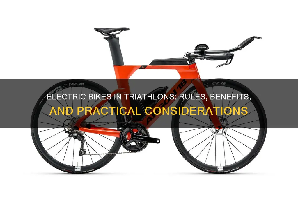 can you use an electric bike in a triathlon